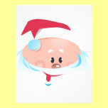 Happy Santa Claus face letterhead