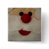 Happy Santa Face Button