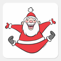 Happy Santa Stickers