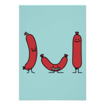 Happy Sausage Invitation