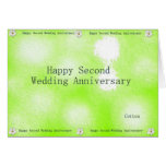 Happy Second Wedding Anniversary Cards