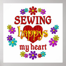 Happy Sewing Poster