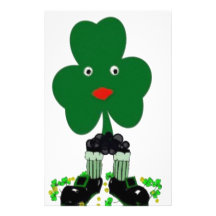 happy shamrock stationery paper