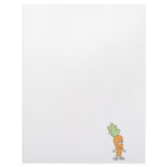 happy silly carrot cartoon letterhead template