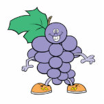 happy silly grapes cartoon photo sculptures