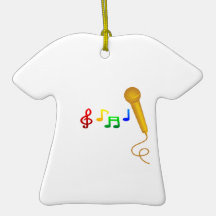 Happy Singing Music Karaoke Christmas Tree Ornaments