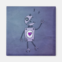 Happy Singing Robot Magnets