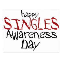 Happy Singles Awareness Day Postcards