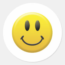Happy Smiley Face Sticker