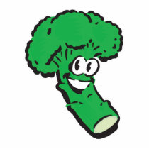 happy smiling broccoli photo cutouts
