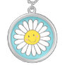Happy Smiling Whimsical Daisy Pendant