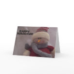 HAPPY SNOWMAN CARD - Customized