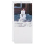 Happy Snowman Customized Rack Card