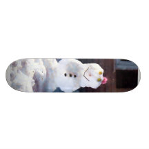 Happy Snowman Skateboard Deck