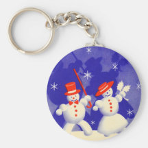 Happy Snowmen Keychains