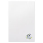 happy splashing baby dolphin custom stationery