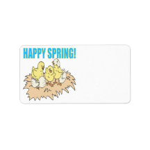 Happy Spring 2 Address Label