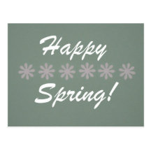 Happy Spring! Postcard