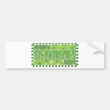 Happy St Patrick Day! Bumper Stickers