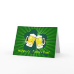 Happy St. Patrick's Day Beer Toast Greeting Card