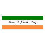 Happy St. Patrick's Day Bookmark business cards