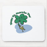 Happy St. Patrick's Day Frog design mousepads