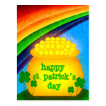 Happy St. Patrick's Day - Gold postcards