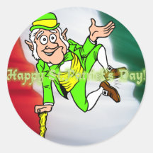 Happy St. Patricks Day Round Sticker