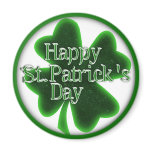 Happy St. Patricks Day Shamrock magnets