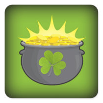 Happy St. Patrick's Day! Square Sticker