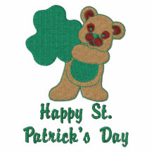 Happy St. Patrick's Day Teddy Bear and Shamrock
