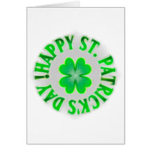 Happy St. Patrick's Day! Vintage Shamrock Card