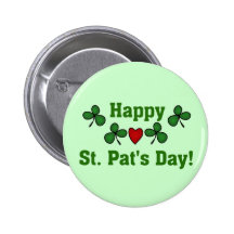 Happy St. Pat's Day T-shirts and Gifts Button