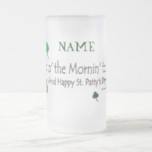 Happy St. Patty's Day (1b) - Personalize - Stein Mugs