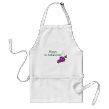 Happy St. Urho's Day! with Grapes Aprons