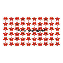 Happy star pattern photo cards