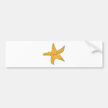 Happy Starfish Bumper Sticker