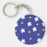 Happy Stars Blue Key Chains