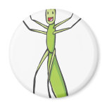 Happy Stick Insect Cartoon magnets