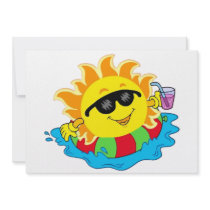 Happy Sun in the Pool