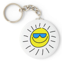 Happy Sun Key Chains