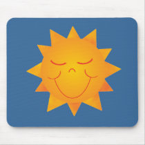 Happy Sun Mouse Pads