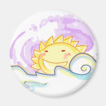 happy sun rise magnet