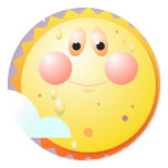 Happy Sun Sticker