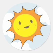 Happy Sun Stickers