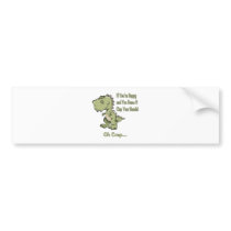 Happy T-Rex Bumper Sticker