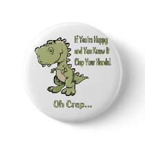 Happy T-Rex Buttons