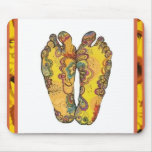 Happy Tappin' Hippy Feet Mousepad
