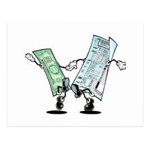 Happy Tax Refund Design Post Card
