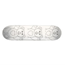 Happy Teddy Skateboard